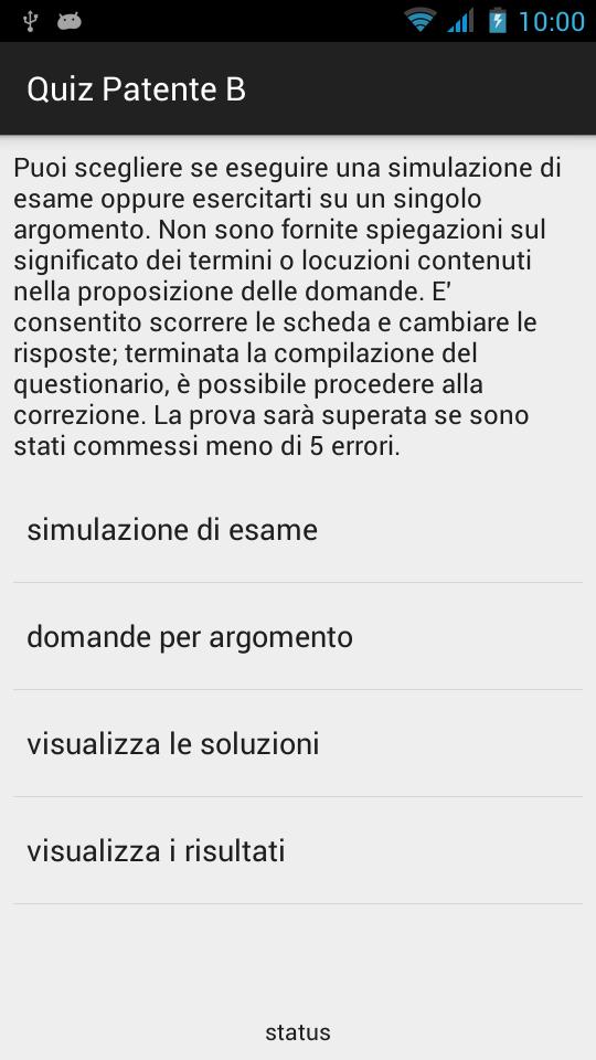 Quiz Patente B