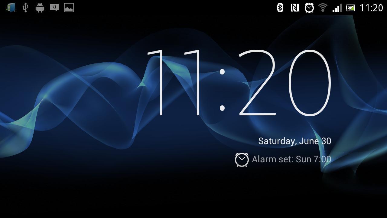 Sony Xperia S Desk Clock