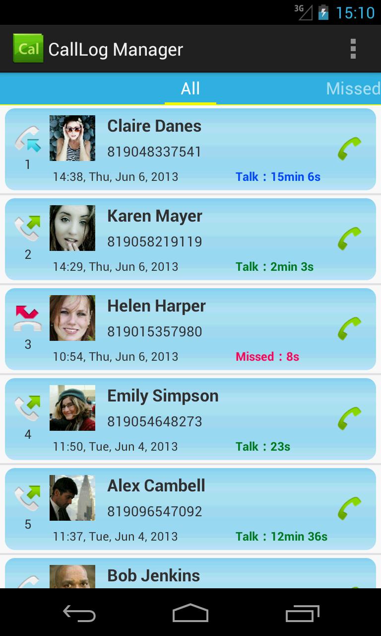 CallLogManager