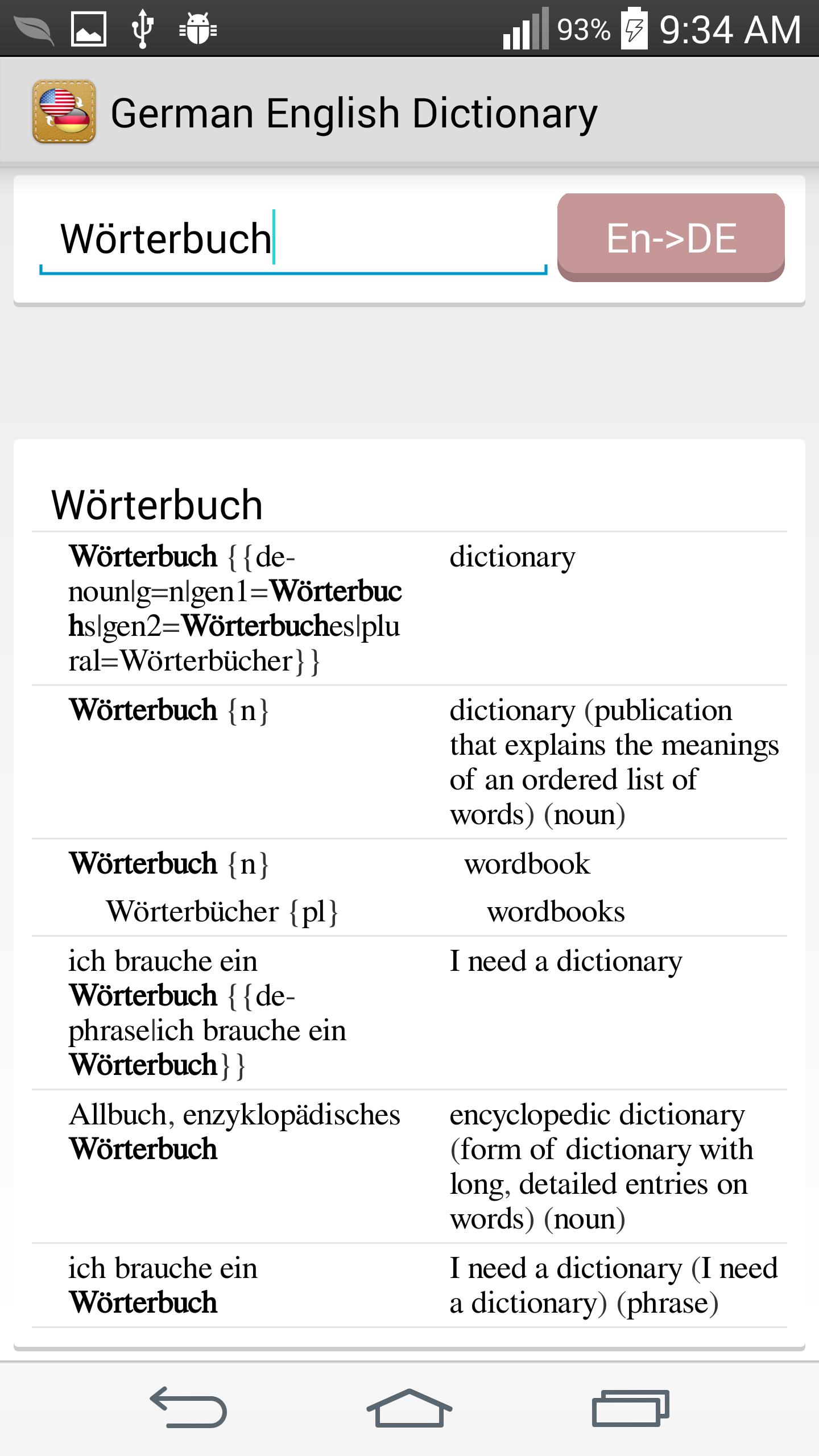 German English offline Diction