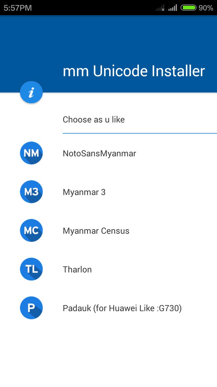 MM Unicode Installer