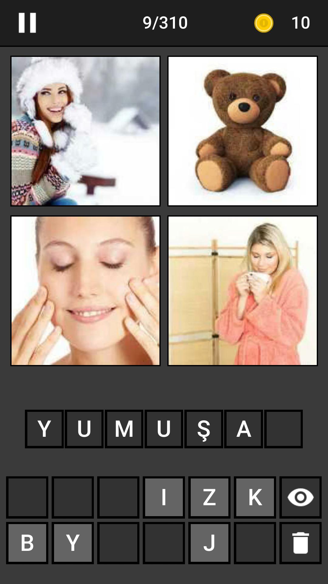 4 Resim 1 Kelime - Resimli Kelime Bulmaca