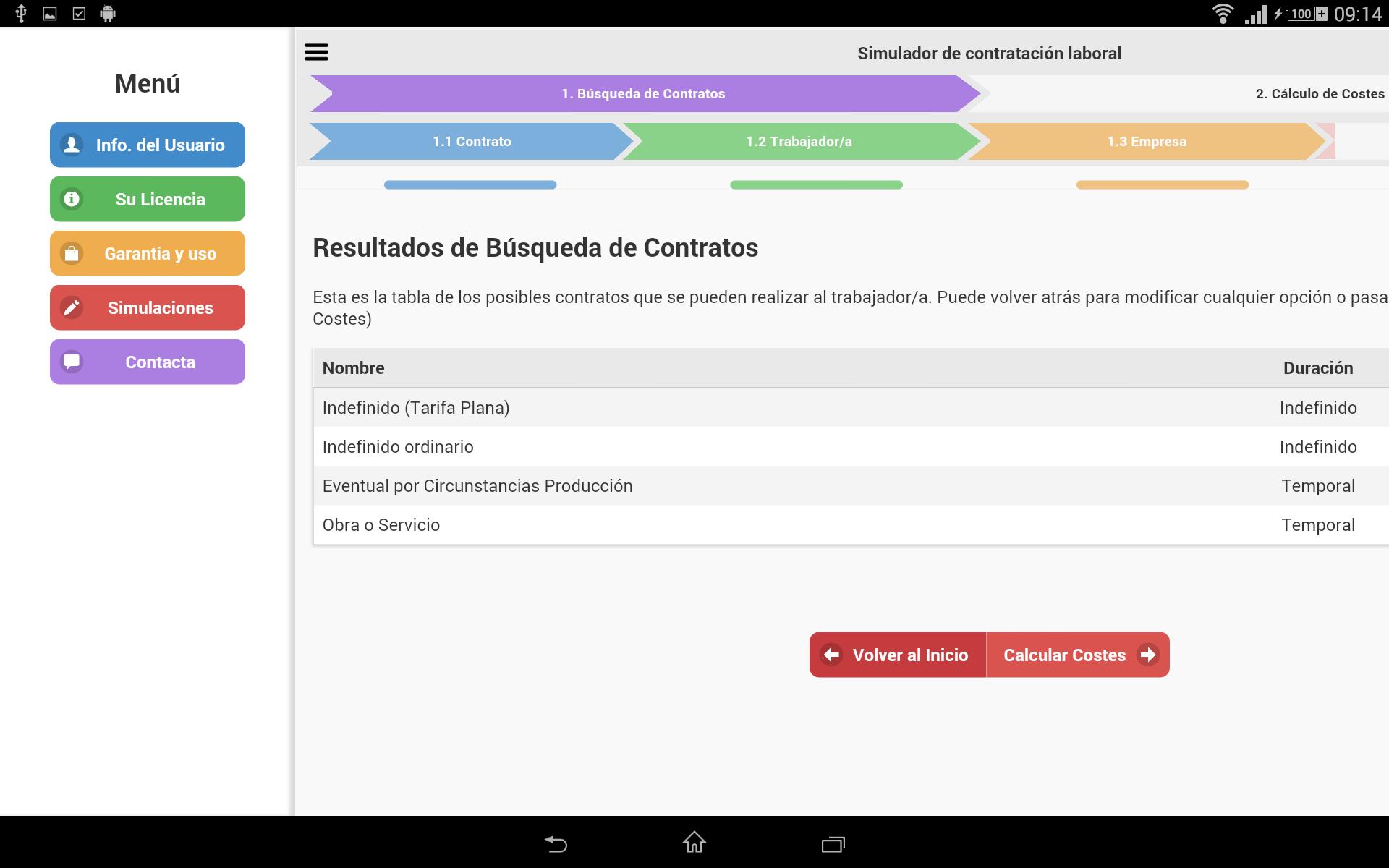 Simulador contratacion laboral