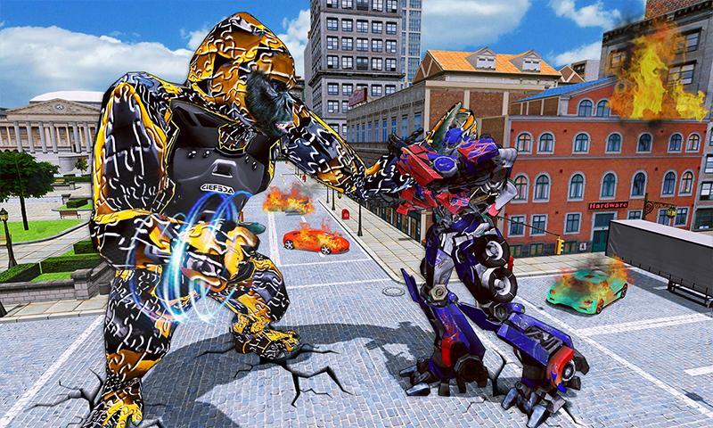 Robot Gorilla Games: Gorilla Robot Rampage Attack