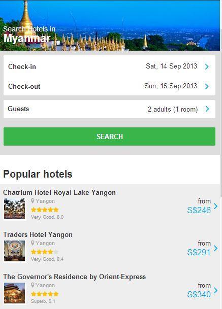 Myanmar Hotel Discount