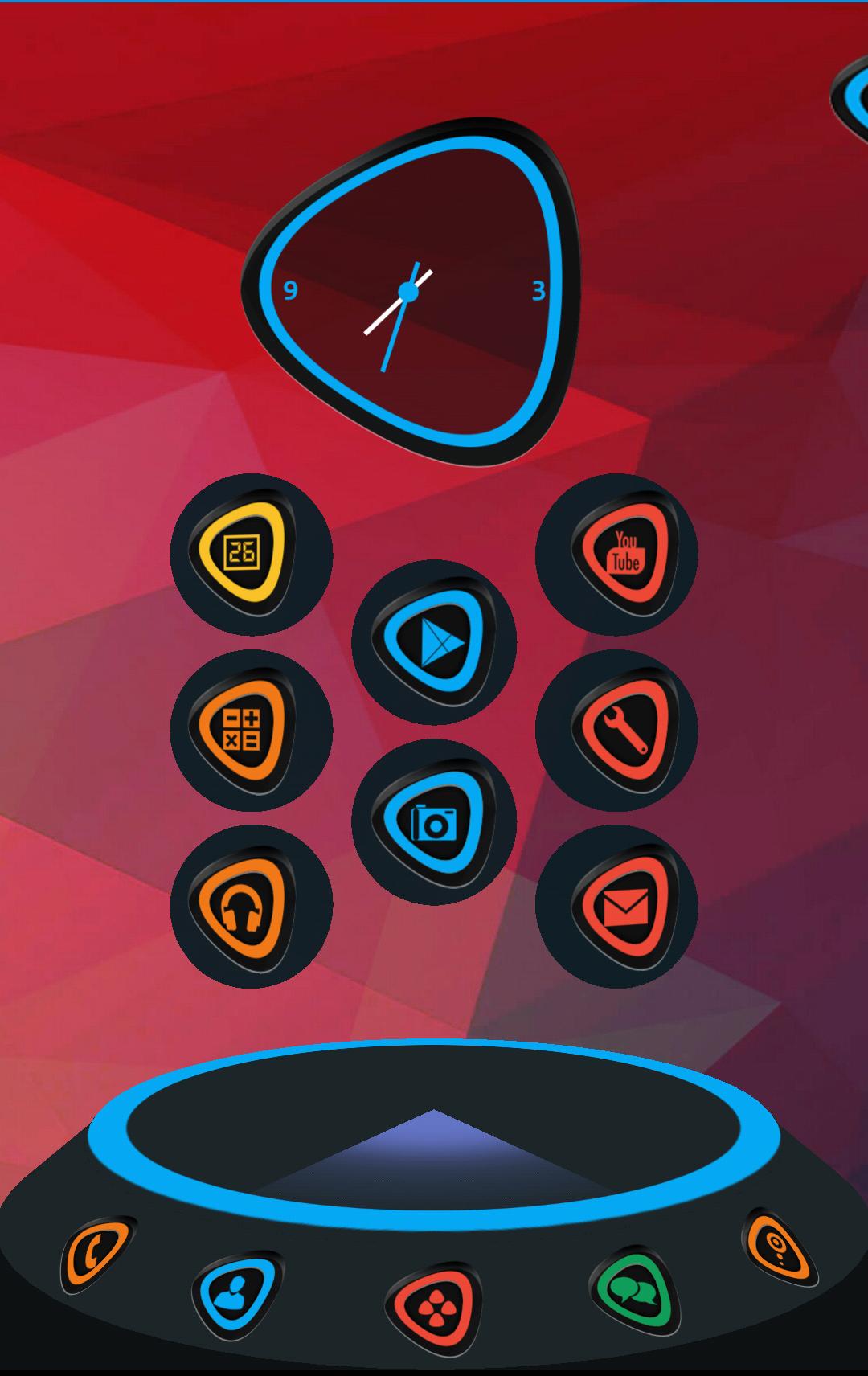 Next Launcher 3D Theme PolyGon