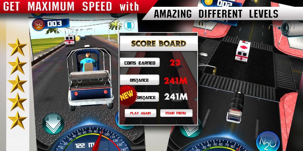 TukTuk : Crazy Taxi Racer 3D