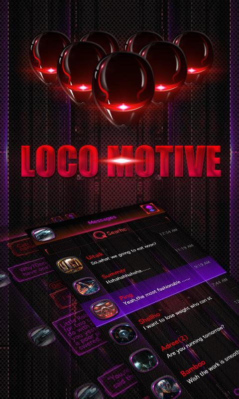 GO SMS PRO LOCOMOTIVE THEME