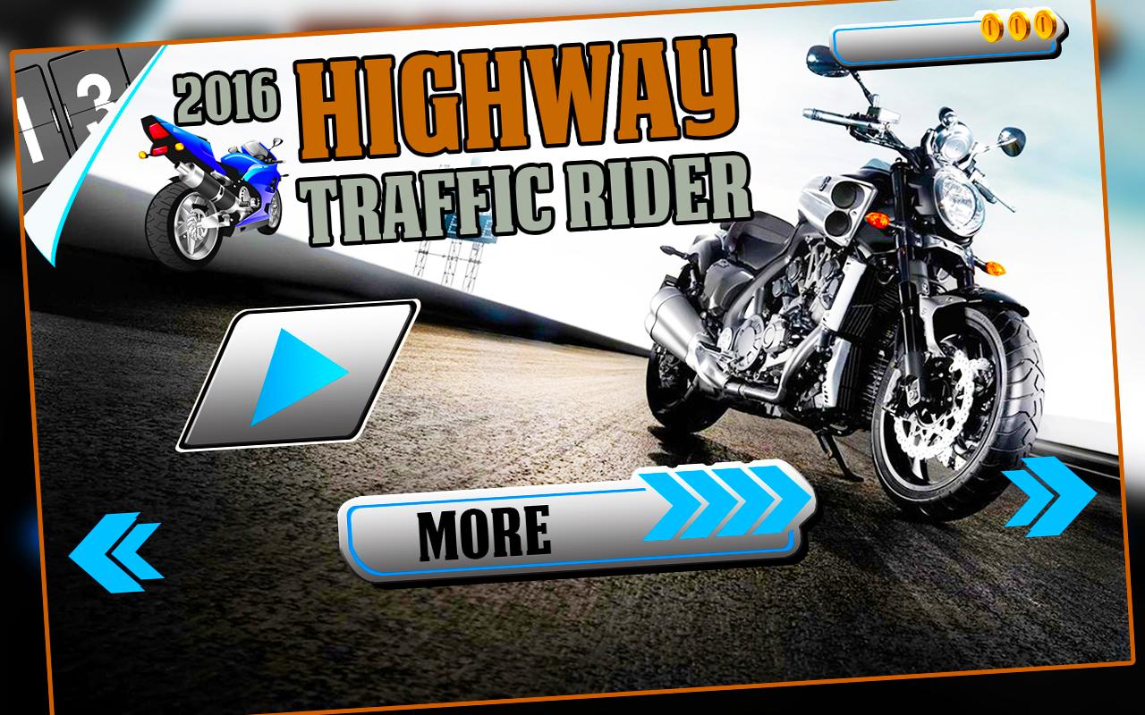 Highway Traffic Bike Rider