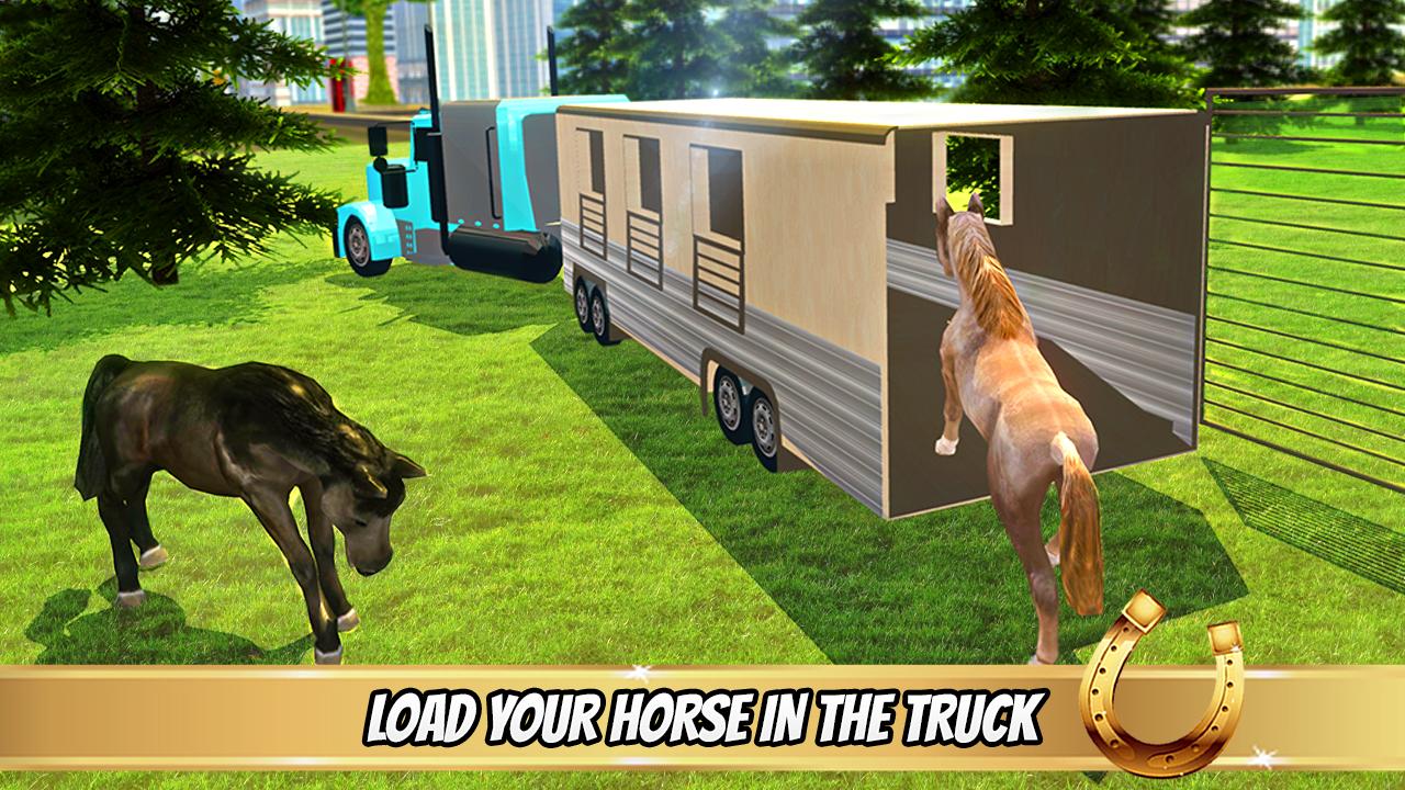 Transporter Truck Horse Stunts