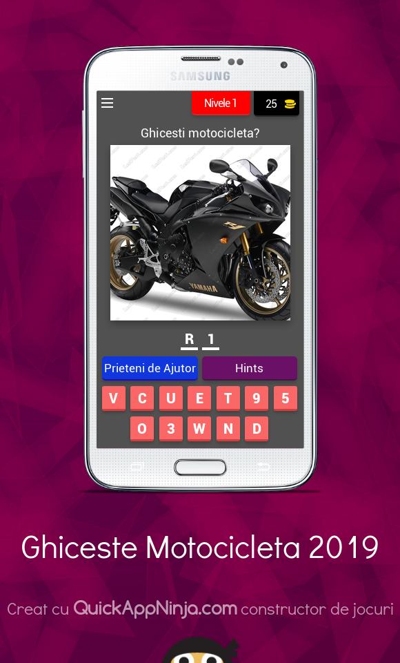 Ghiceste Motocicleta 2019